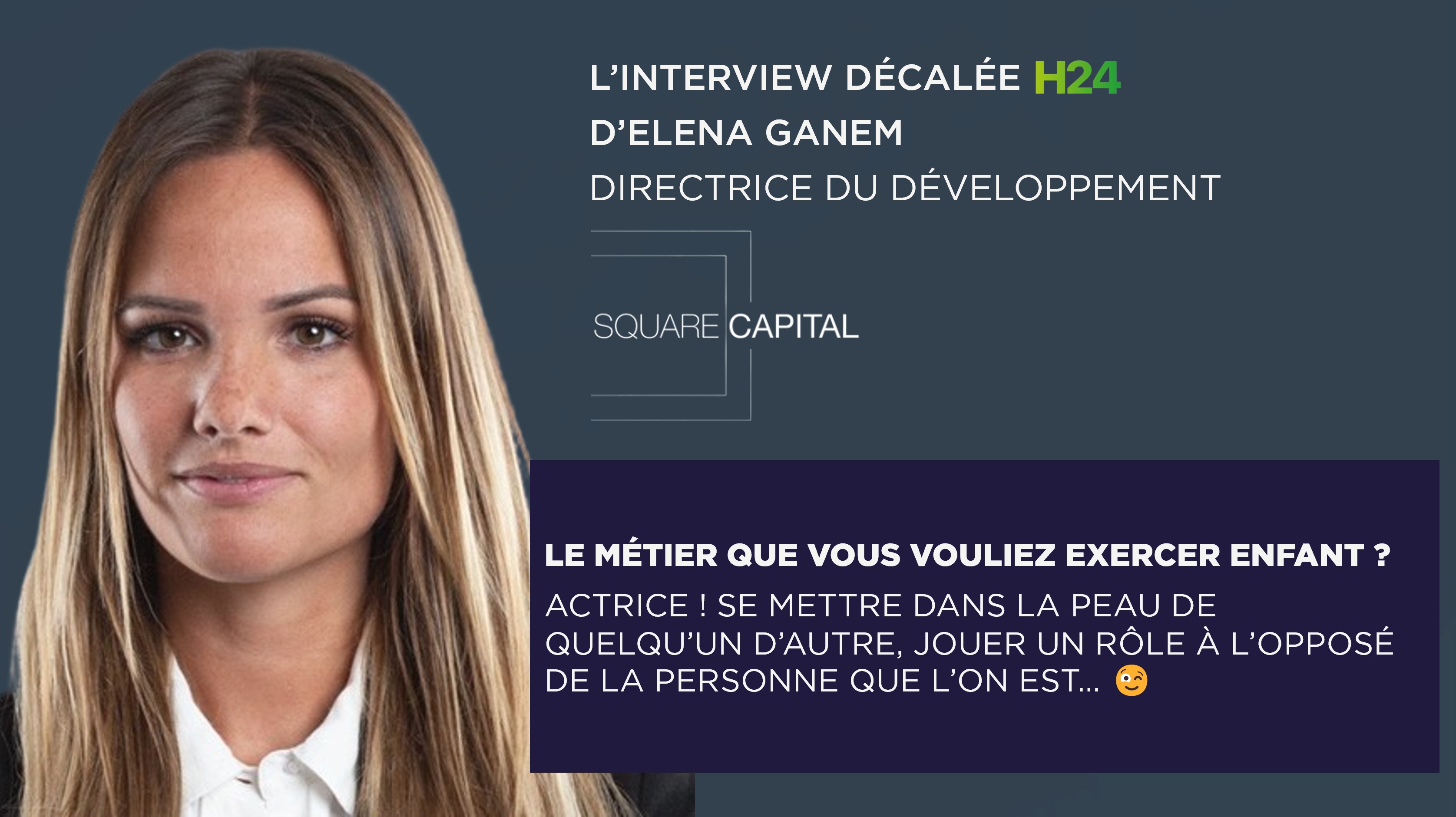 H24 Finance Linterview Décalée H24 Delena Ganem Directrice Du Développement Chez Square